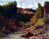 Gustave Courbet Famous Paintings - Rocky Landscape